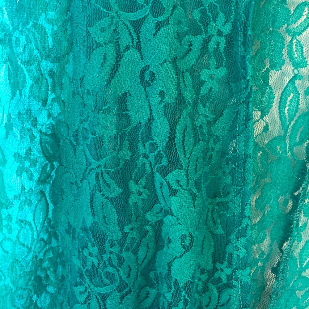 Emerald green Lularoe Lindsay coverup - Picture 2 of 5